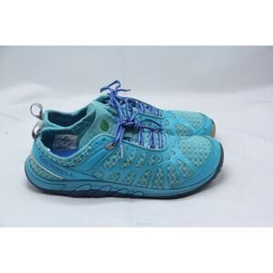 Merrell Crush Glove Shoes Womens Sz 8 Aqua Blue Vibram Minimalist Cross-Training